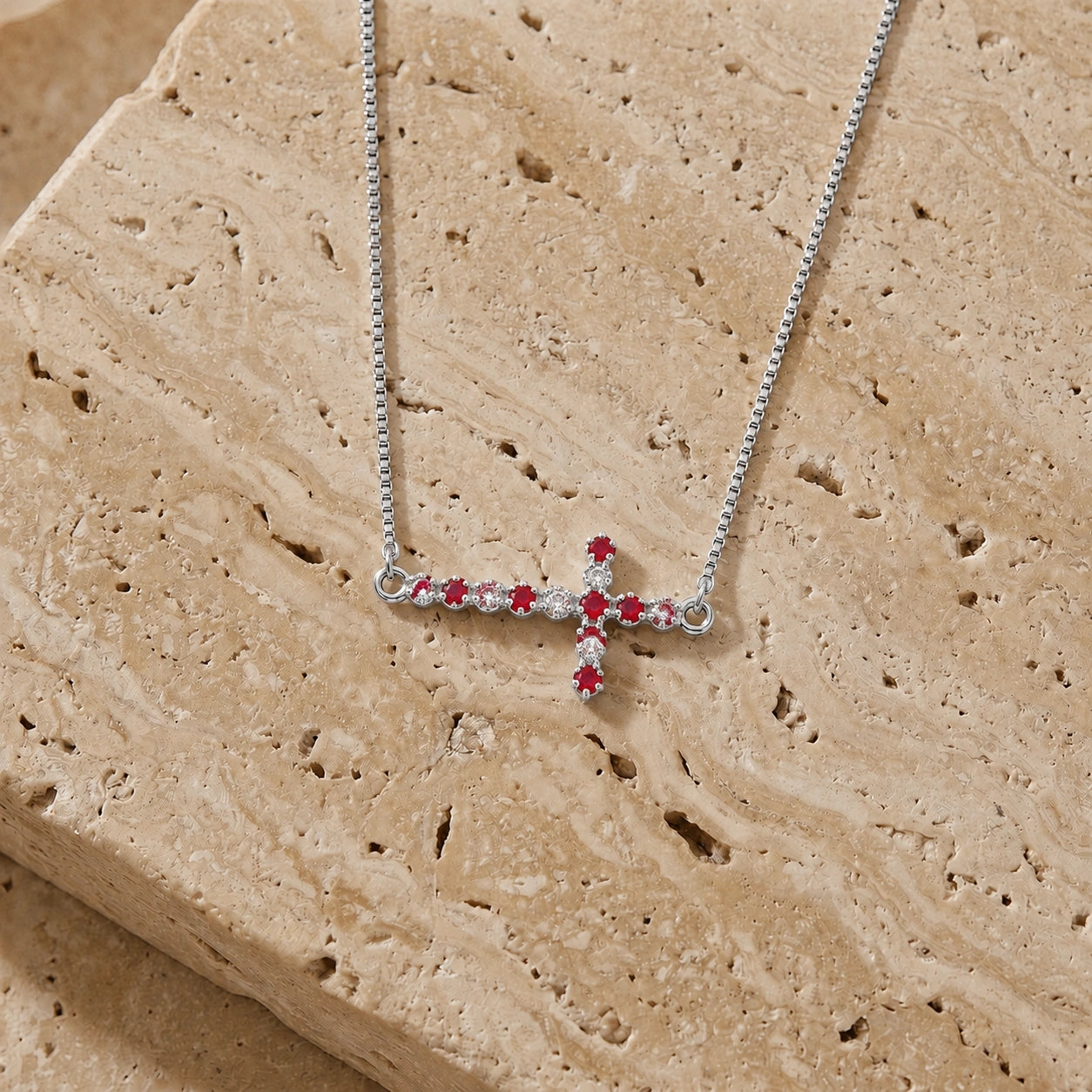 White Gold Ruby & Diamond — Gigliola