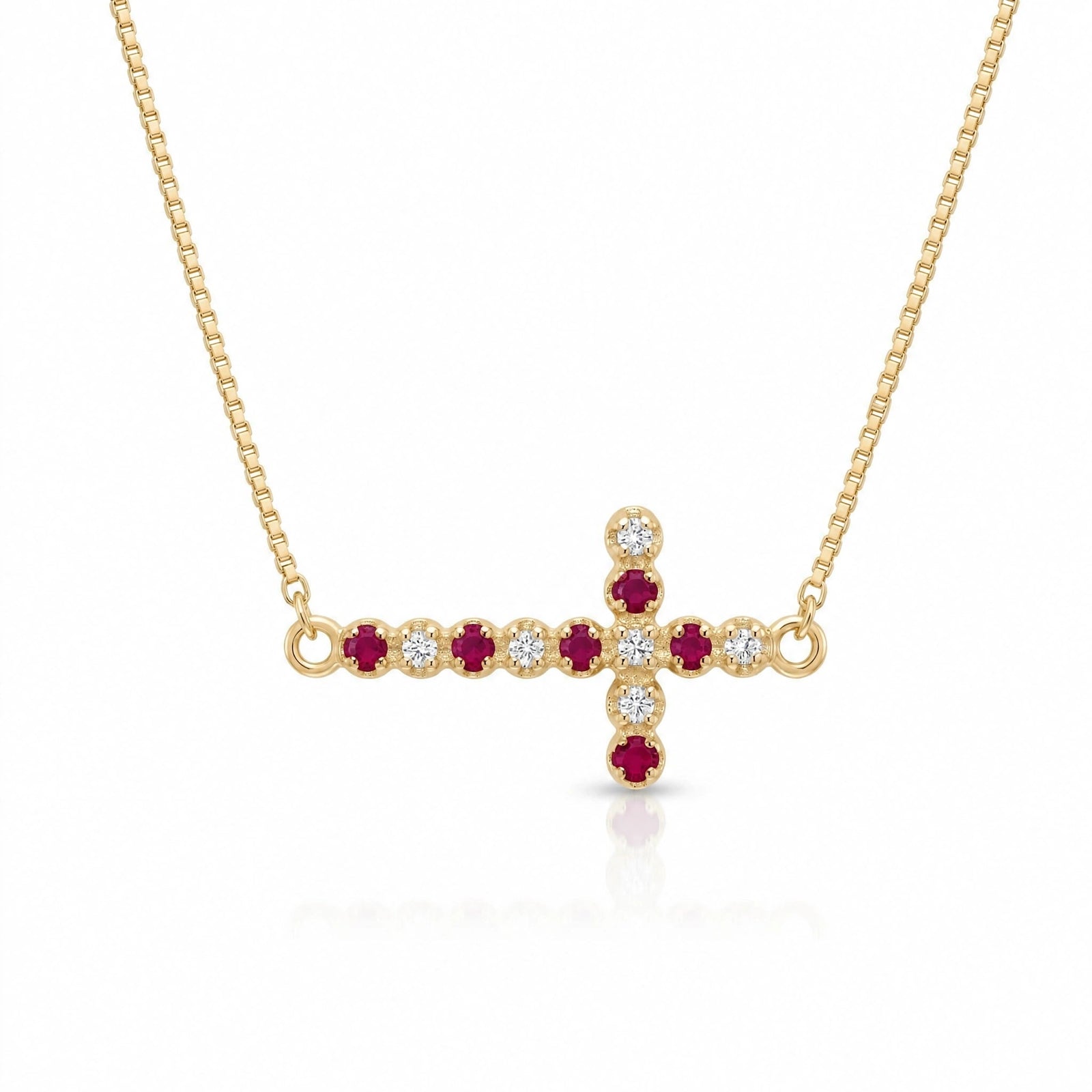 Yellow Gold Ruby & Diamond — Gigliola