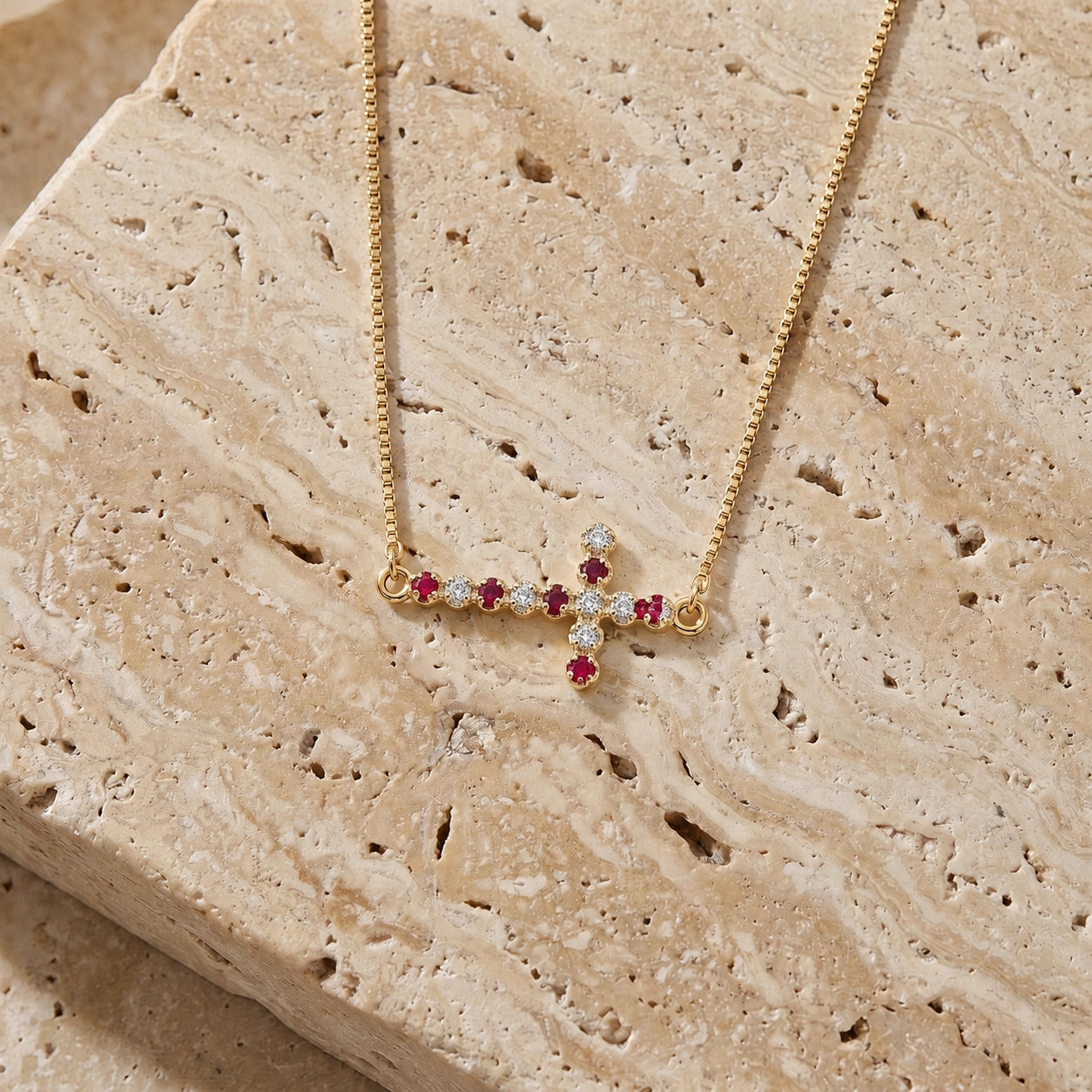 Yellow Gold Ruby & Diamond — Gigliola