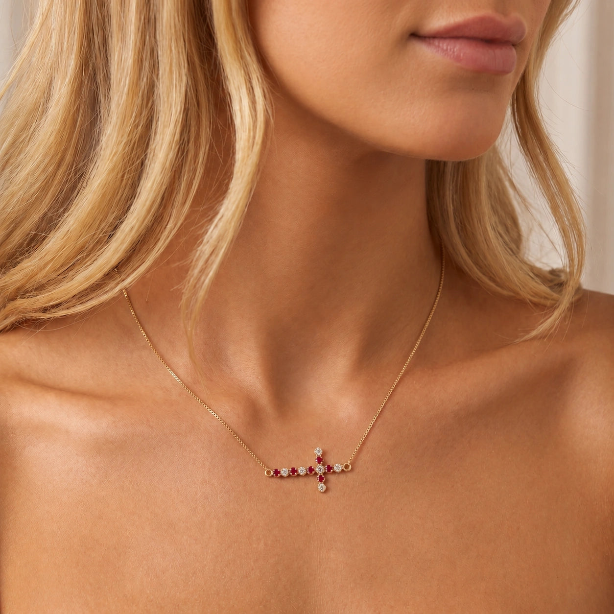 Yellow Gold Ruby & Diamond — Gigliola