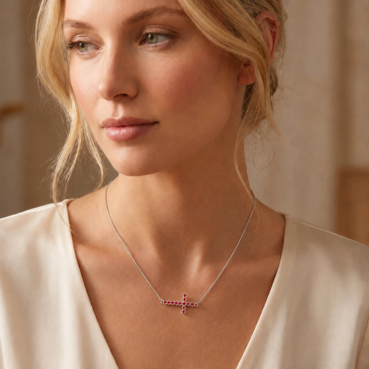 White Gold Ruby — Gigliola
