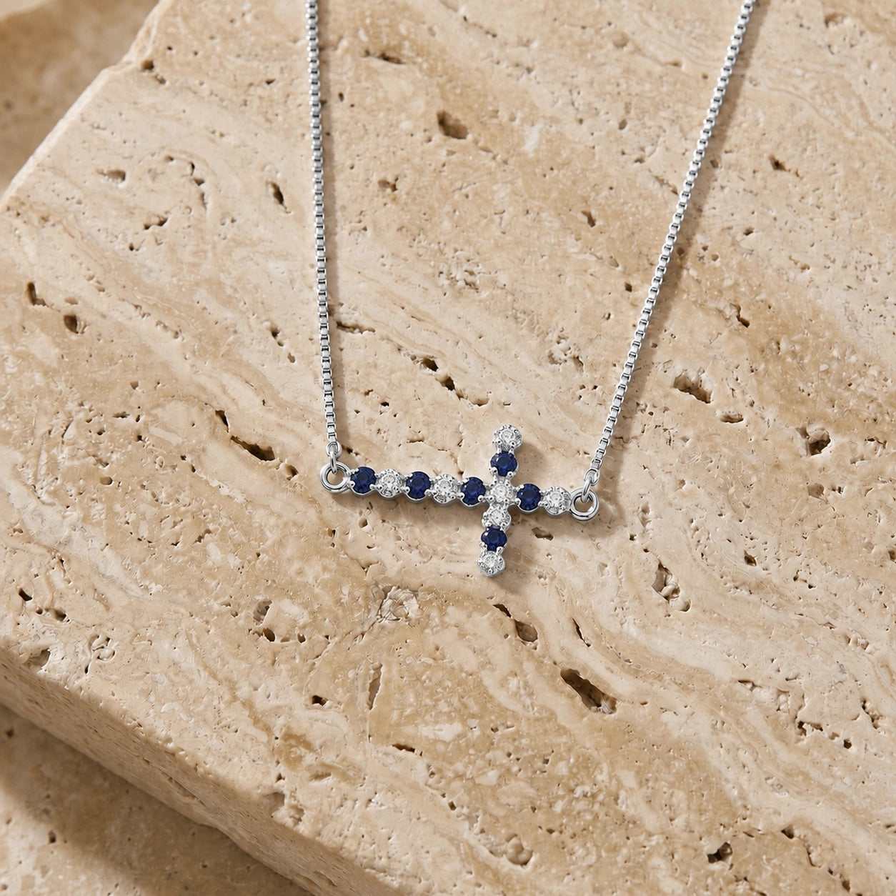 White Gold Sapphire & Diamond — Gigliola