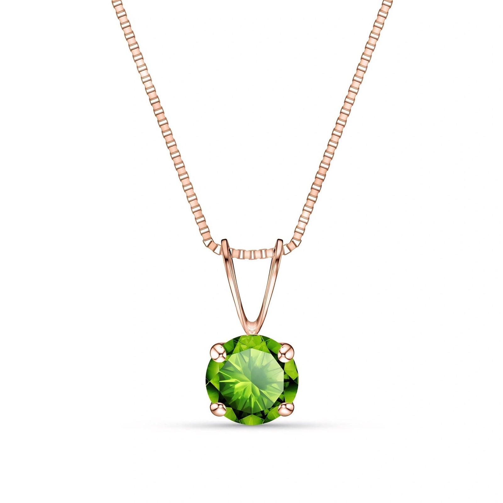 Rose Gold Necklace Diamond 10K — Lia