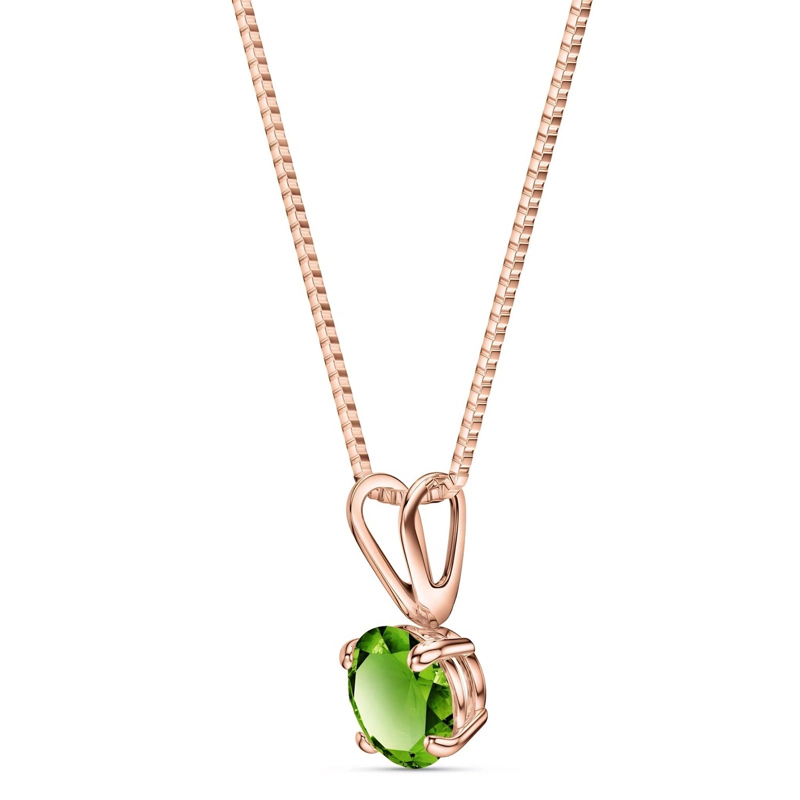 Rose Gold Necklace Diamond 10K — Lia
