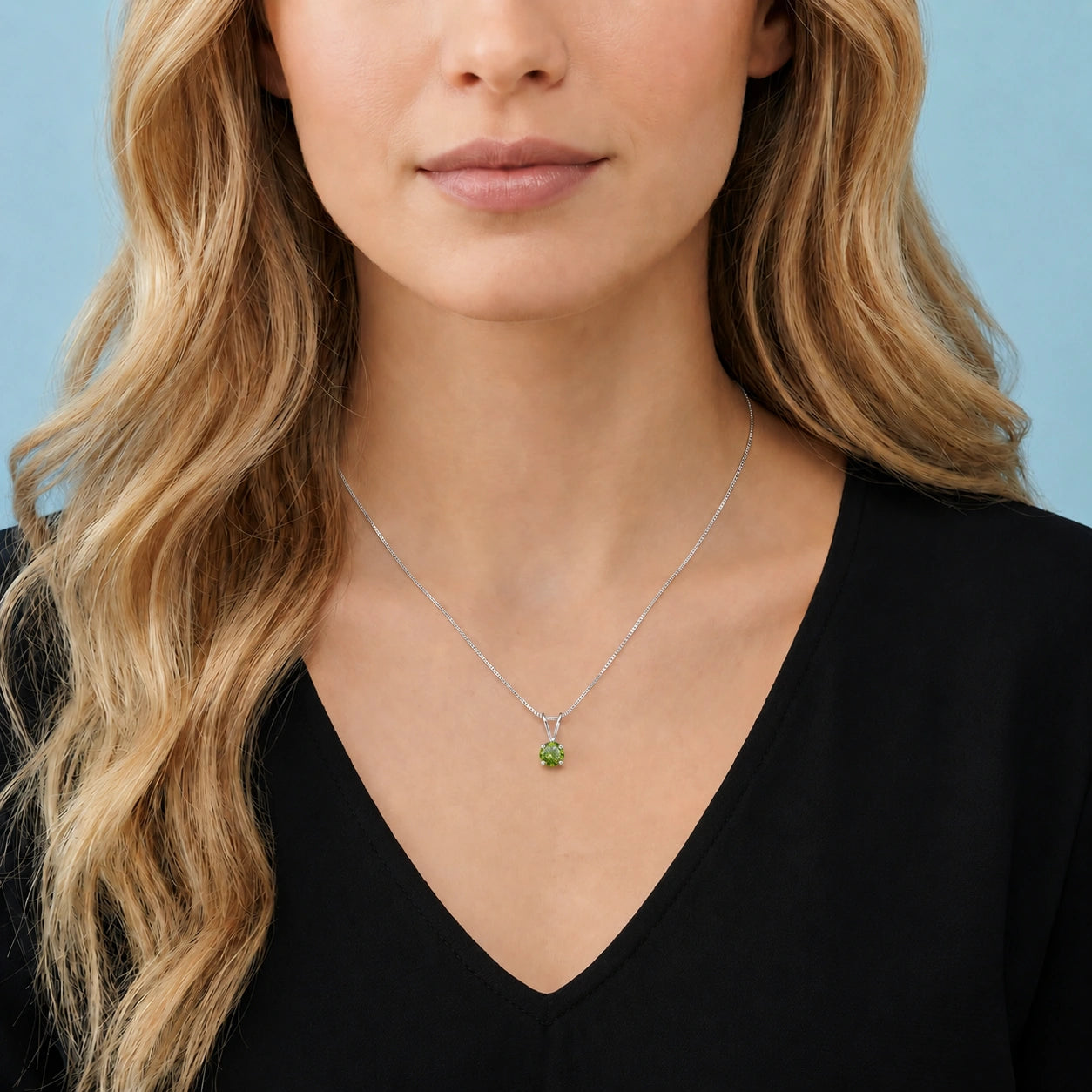 White Gold Necklace Diamond 10K — Lia