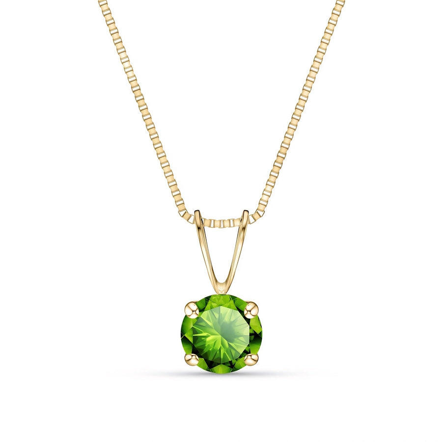 Yellow Gold Necklace Diamond 10K — Lia