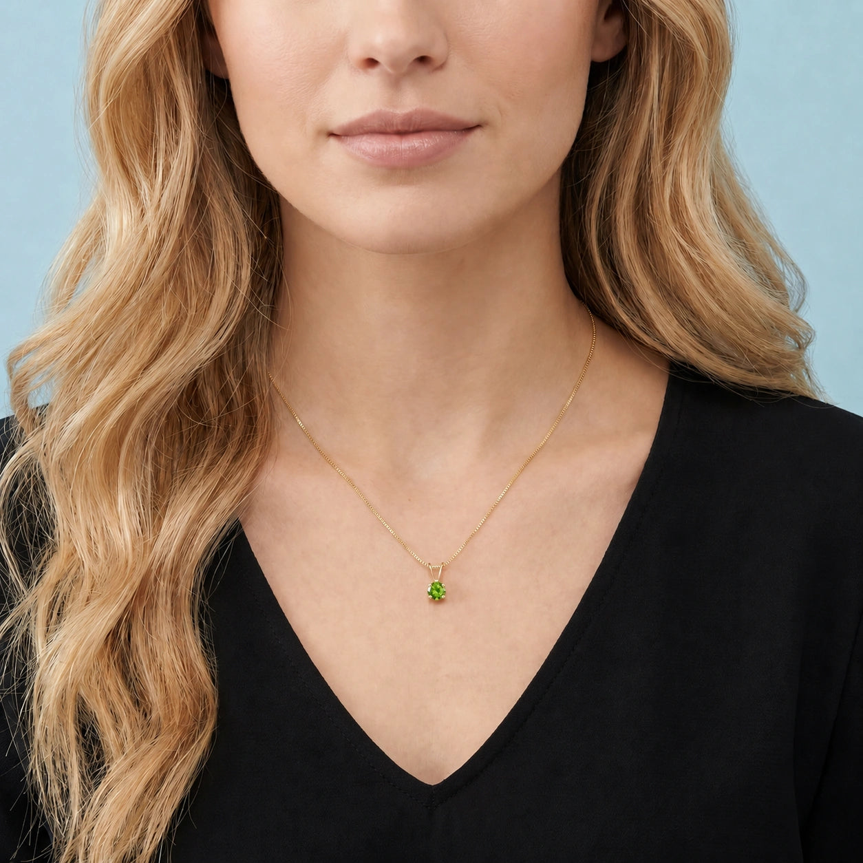 Yellow Gold Necklace Diamond 10K — Lia