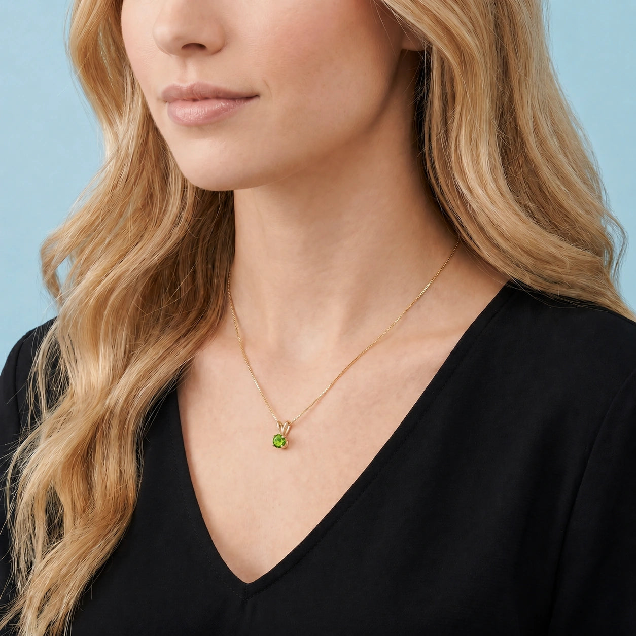 Yellow Gold Necklace Diamond 10K — Lia
