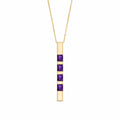 Yellow Gold Eternal Necklace Amethyst 10K — Gioconda