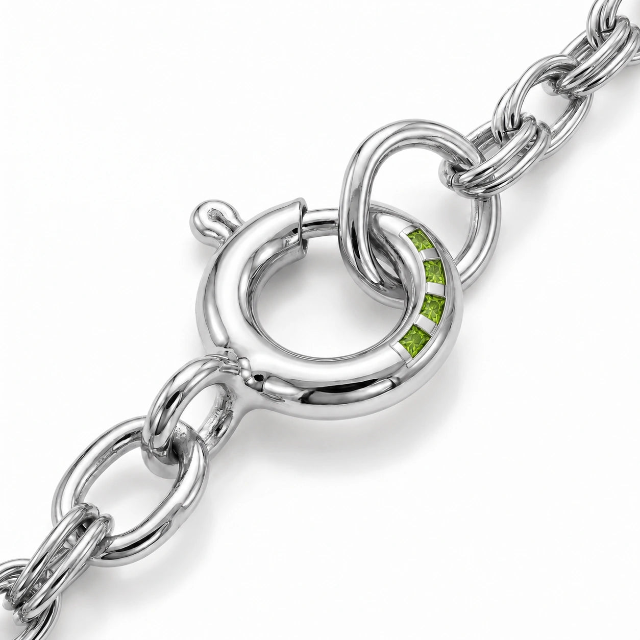 White Gold Eternal Necklace Amethyst 10K — Gioconda