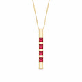 Yellow Gold Eternal Necklace Ruby 10K — Gioconda