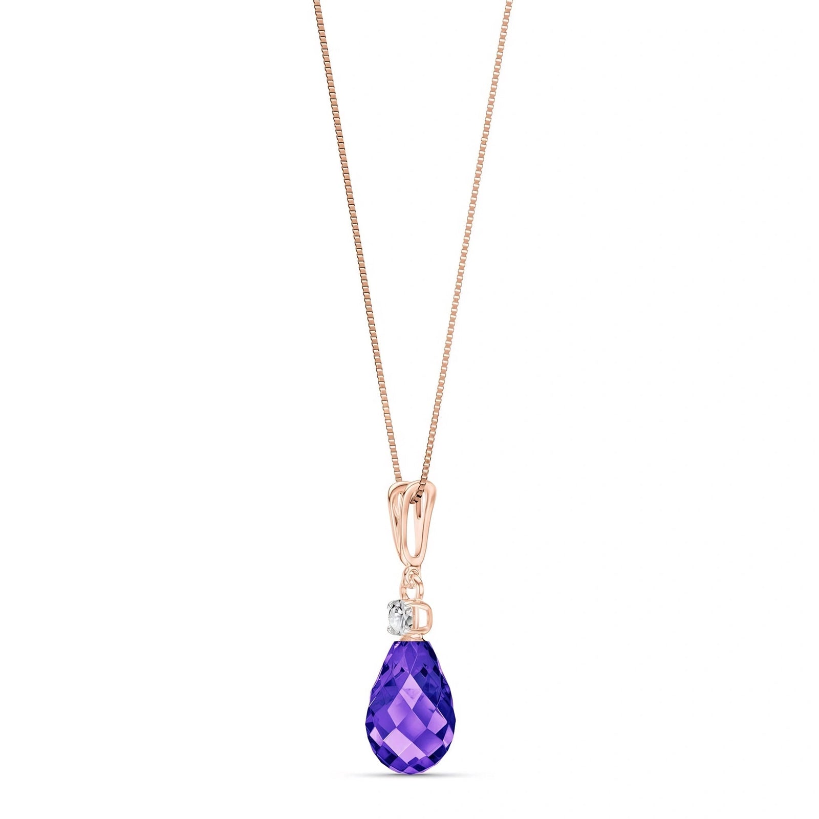 Rose Gold Diamond & Amethyst — Genoveva