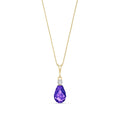 Yellow Gold Diamond & Amethyst — Genoveva