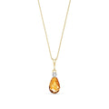 Yellow Gold Diamond & Citrine — Genoveva