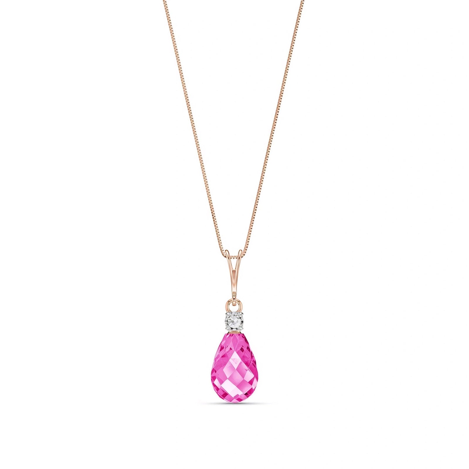 Rose Gold Diamond & Pink Topaz — Genoveva
