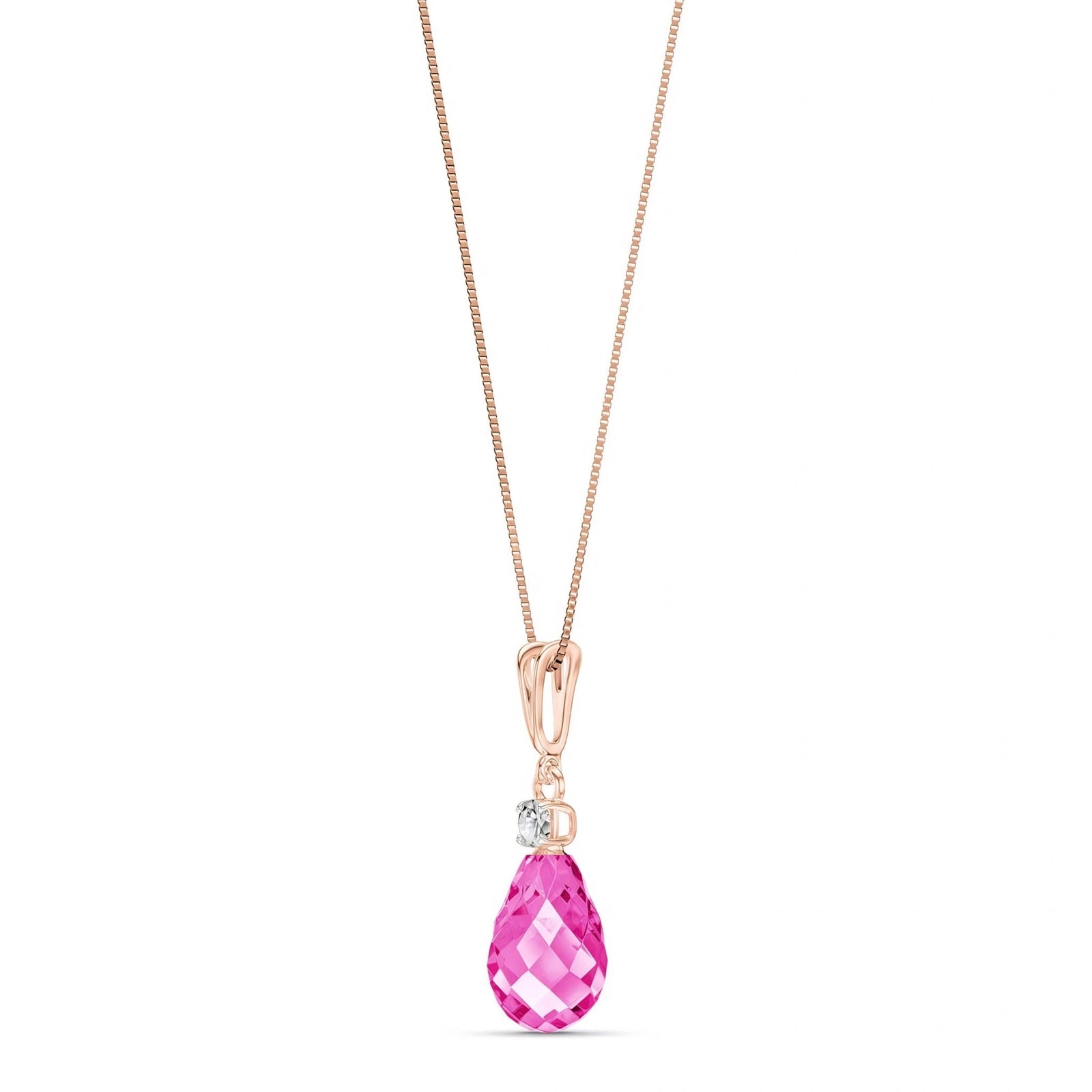 Rose Gold Diamond & Pink Topaz — Genoveva