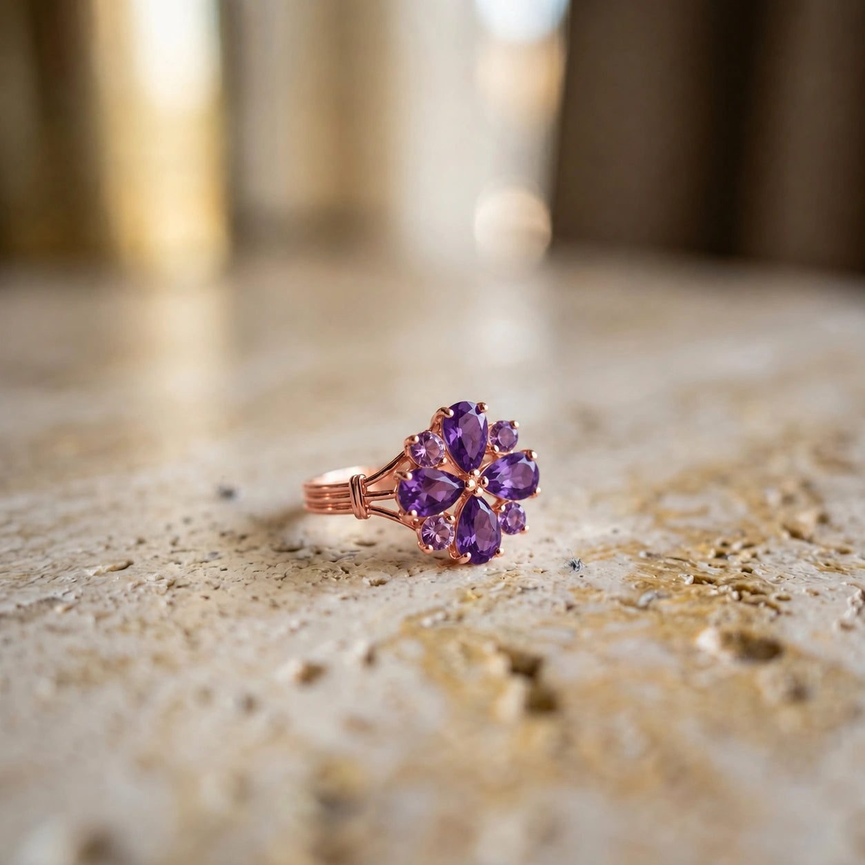 Rose Gold Amethyst — Gloria