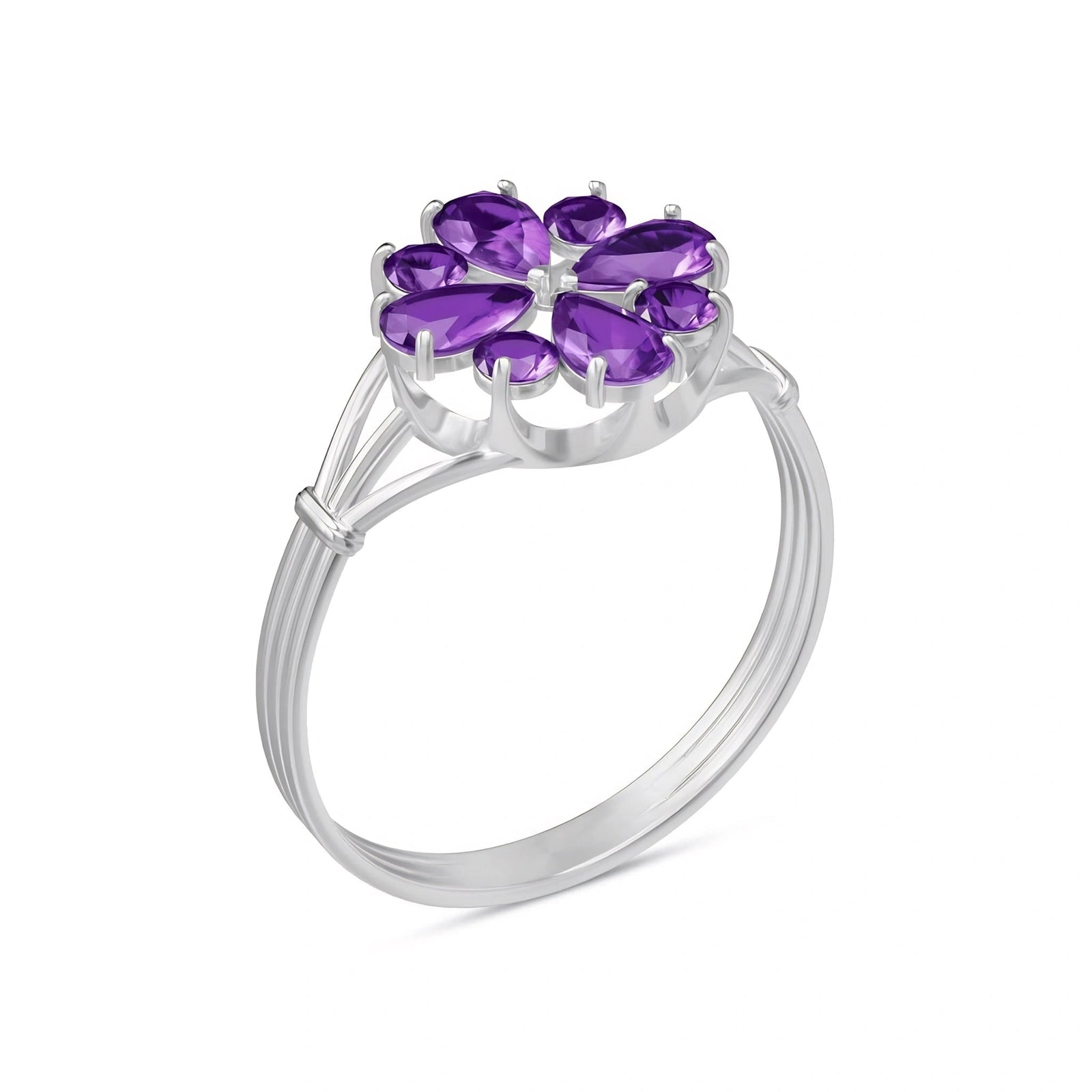 White Gold Amethyst — Gloria