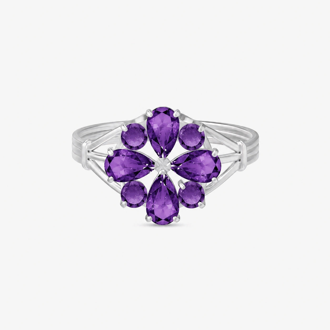 White Gold Amethyst — Gloria