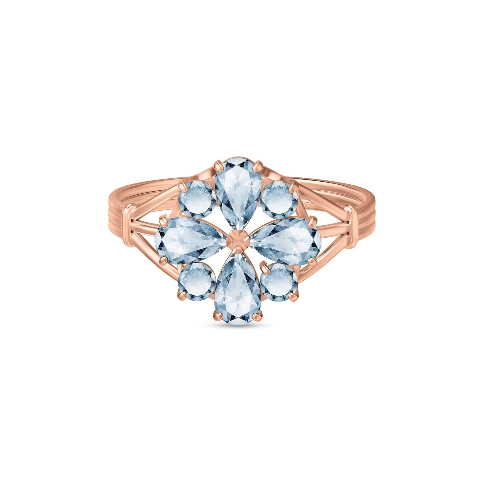 Rose Gold Aquamarine — Gloria