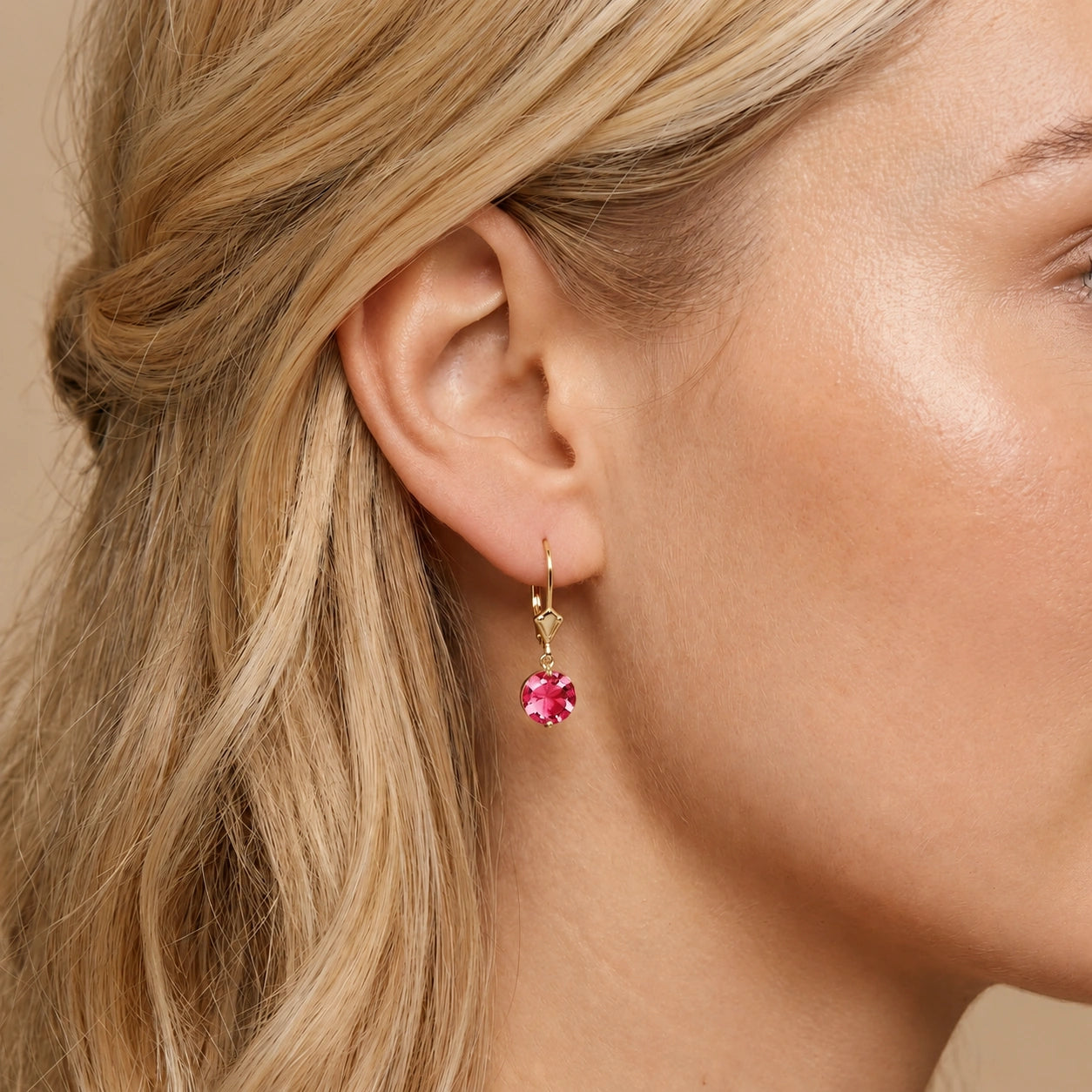 Yellow Gold Pink Topaz — Mariabrunella
