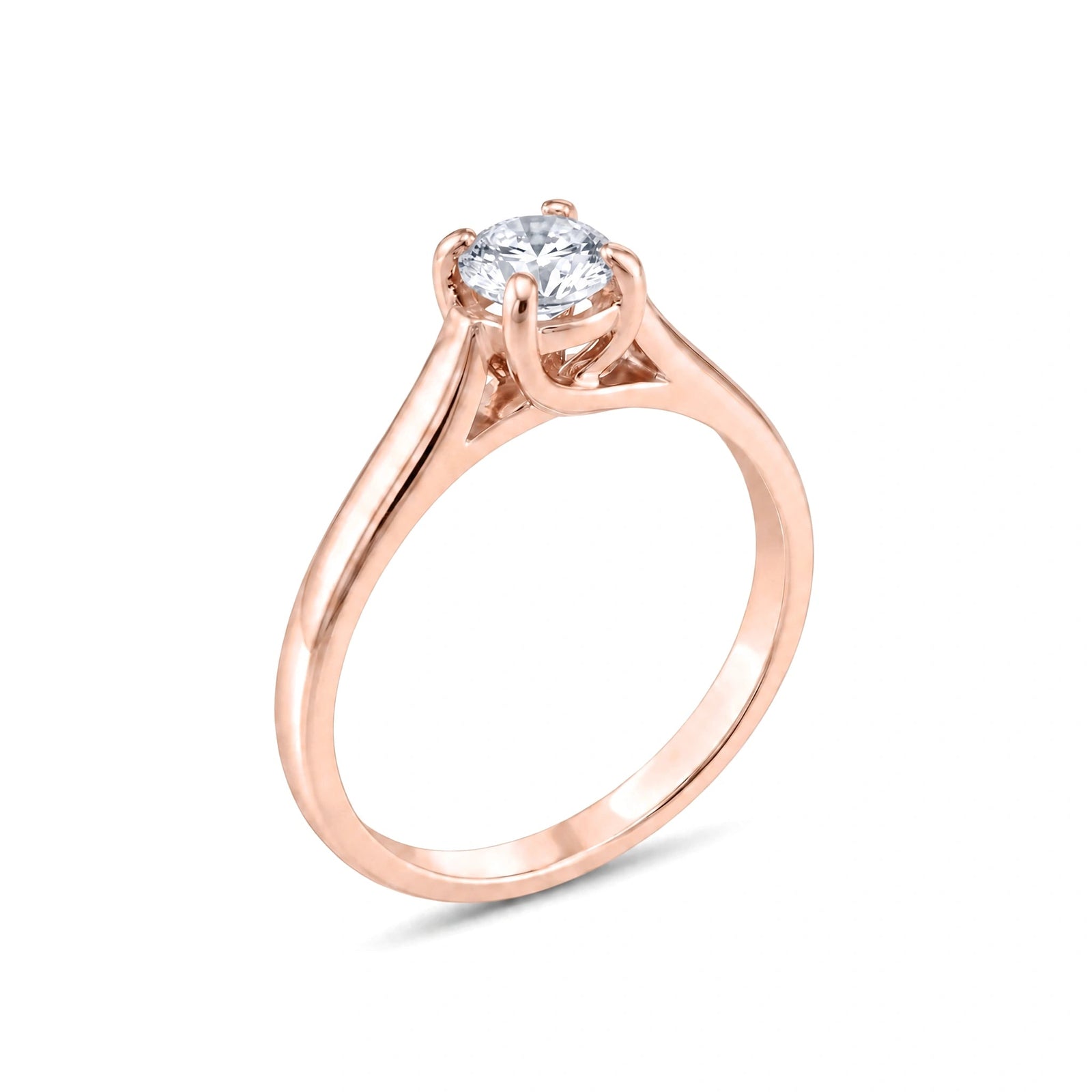 Rose Gold Ring Diamond 10K — Bernarda