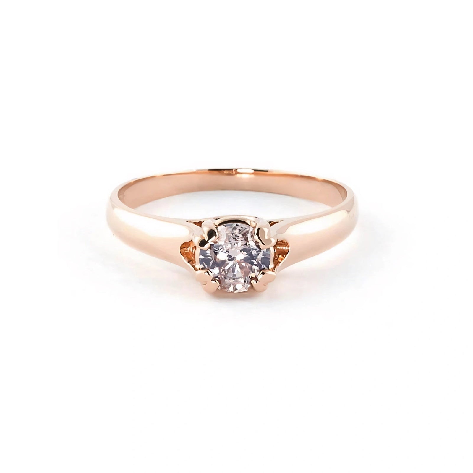 Rose Gold Ring Diamond 10K — Bernarda