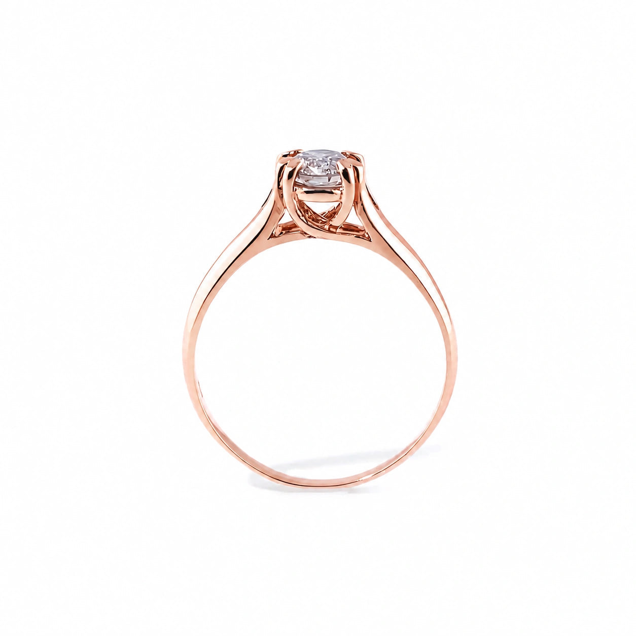 Rose Gold Ring Diamond 10K — Bernarda