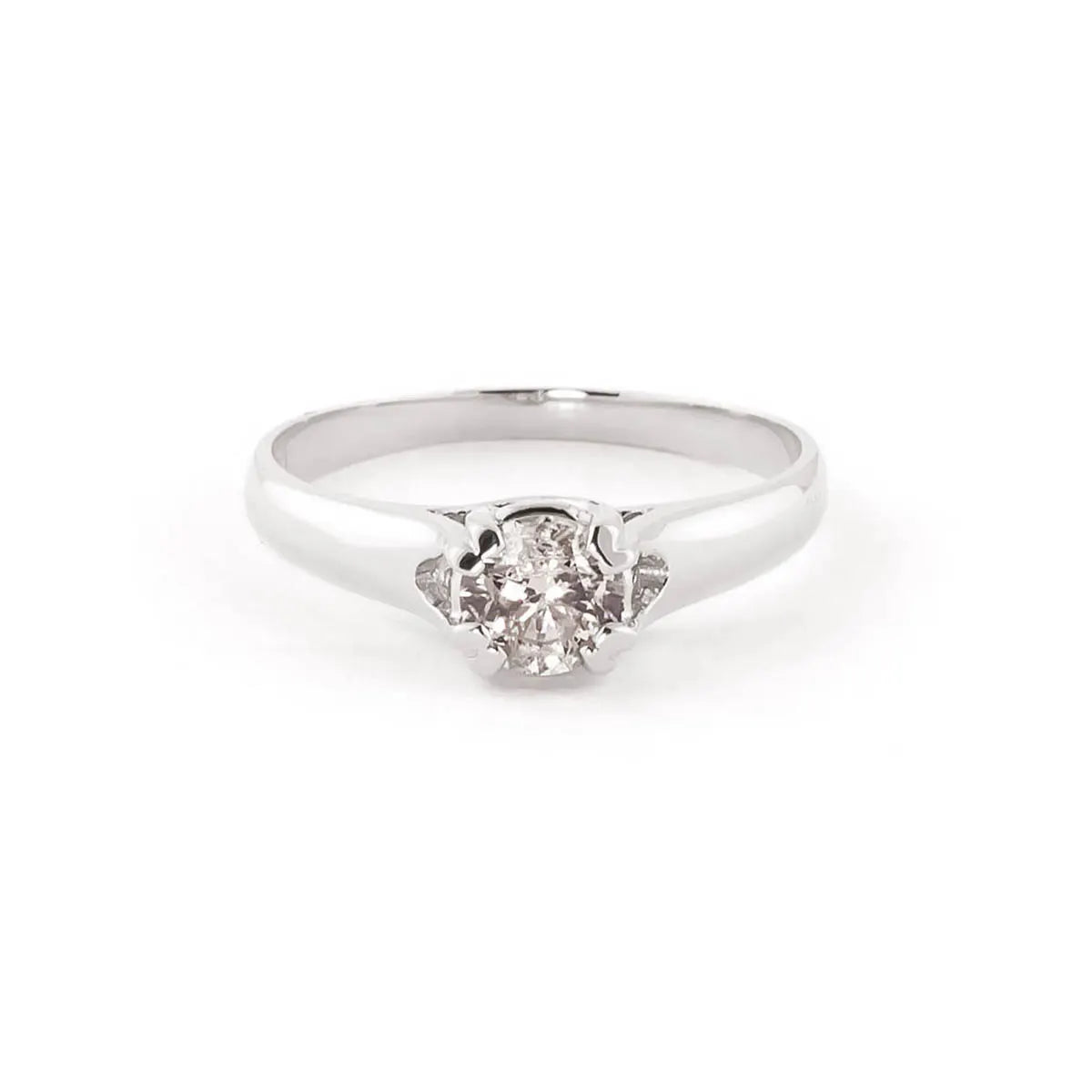 White Gold Ring Diamond 10K — Bernarda