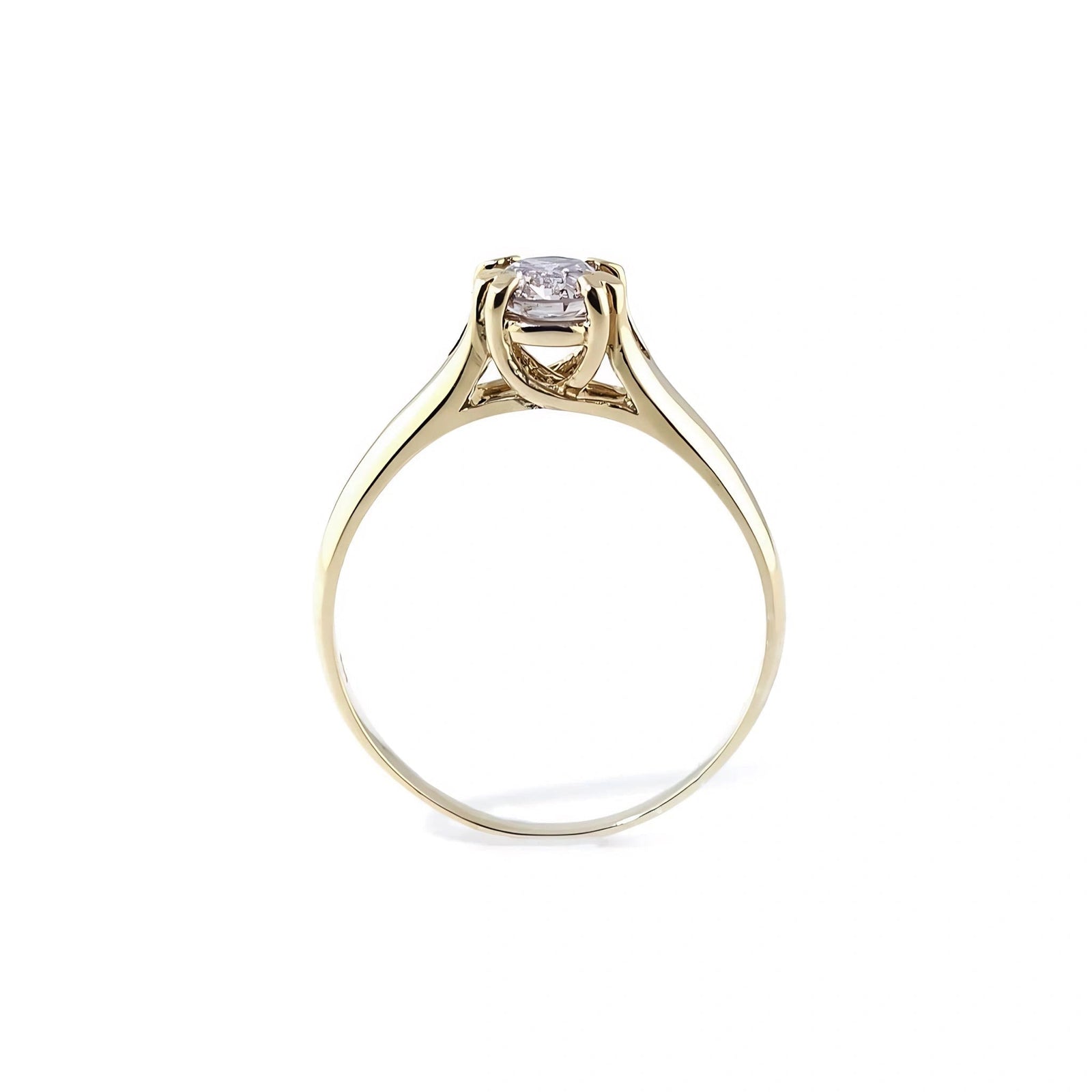 Yellow Gold Ring Diamond 10K — Bernarda
