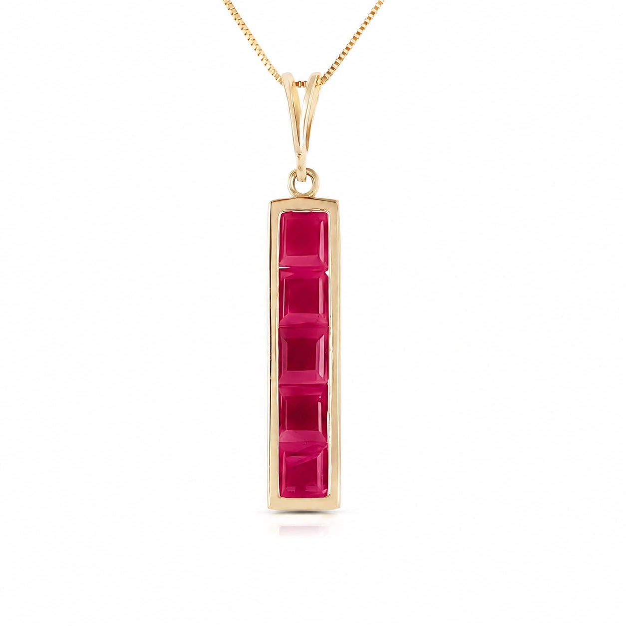 Yellow Gold Necklace Blue Topaz 10K — Giulietta