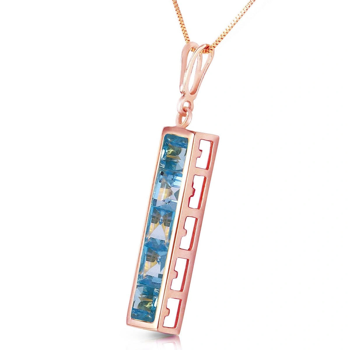 Rose Gold Necklace Citrine 10K — Giulietta