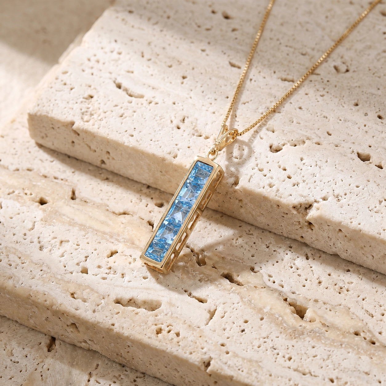 Yellow Gold Necklace Citrine 10K — Giulietta