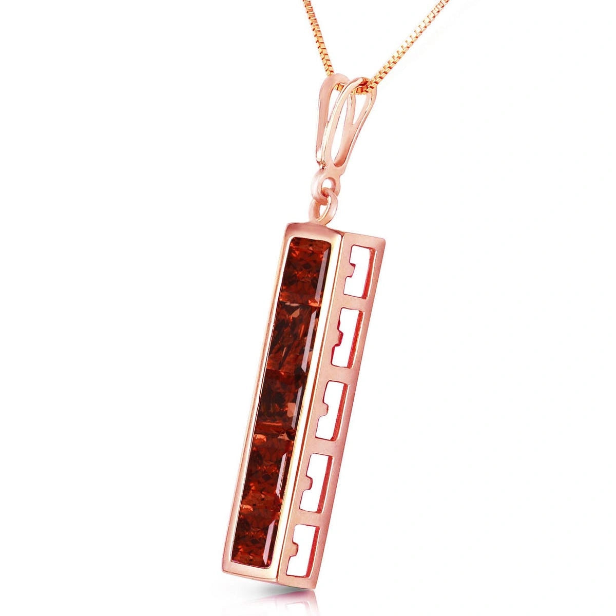 Rose Gold Necklace Peridot 10K — Giulietta