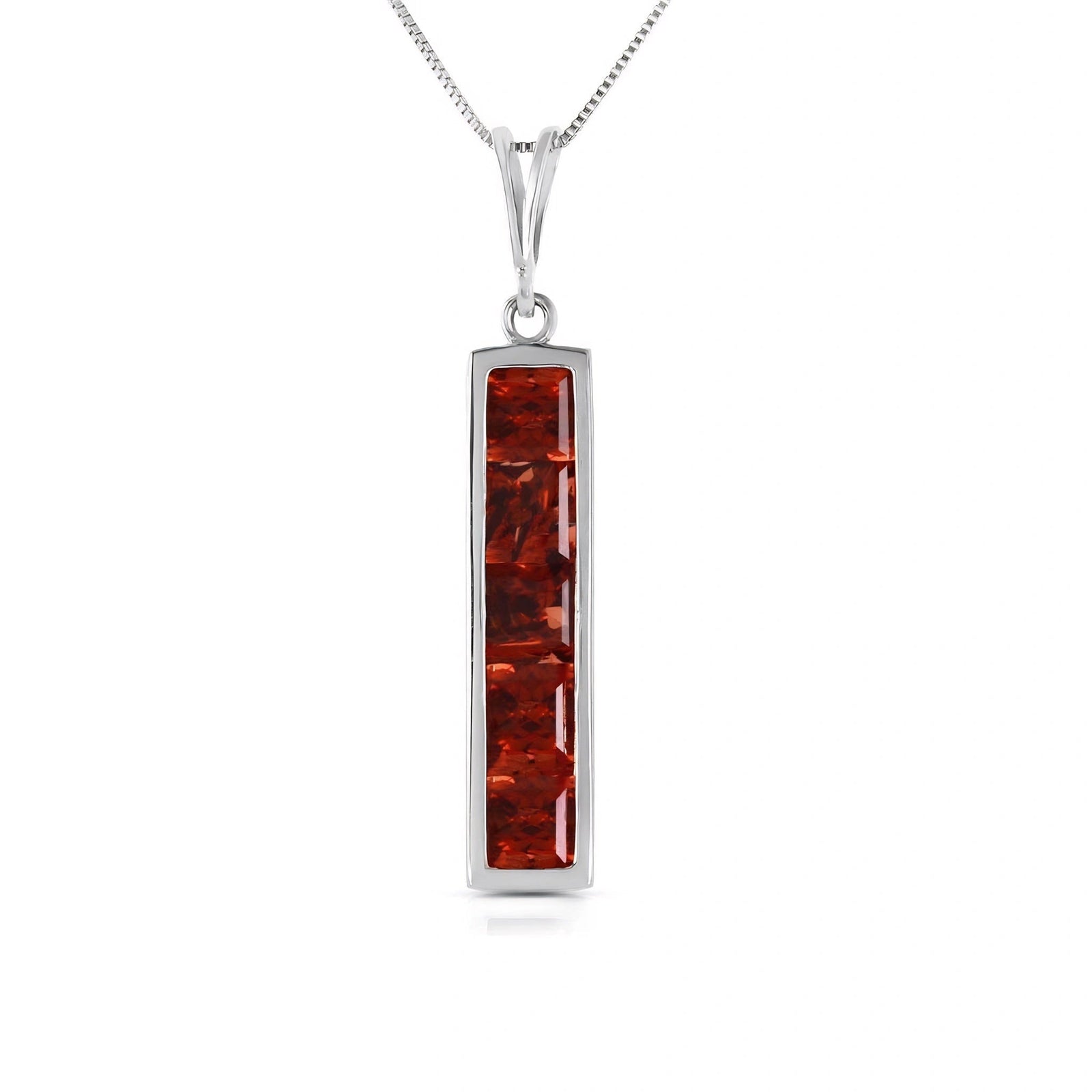 White Gold Necklace Peridot 10K — Giulietta
