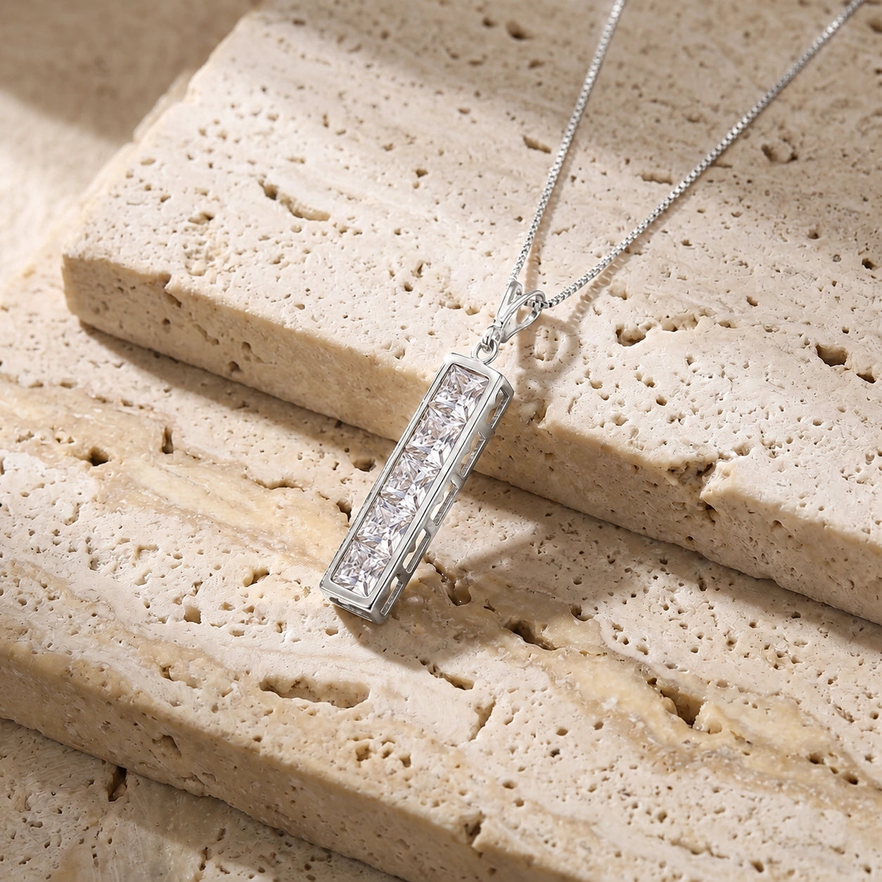 White Gold Necklace Ruby 10K — Giulietta