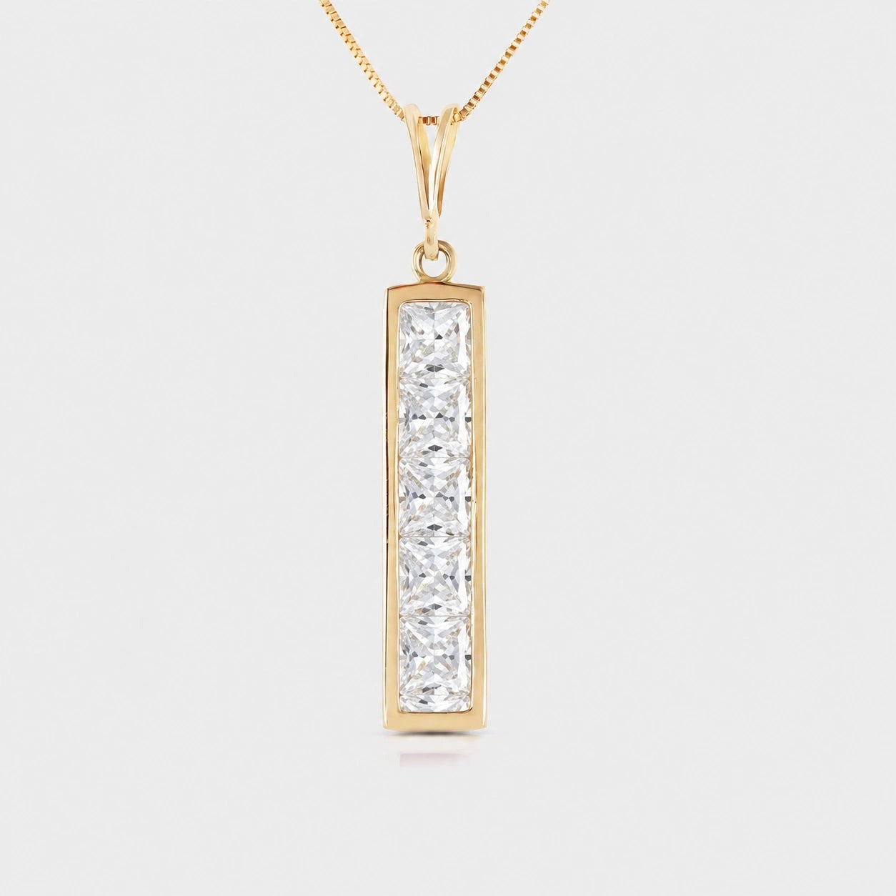 Yellow Gold Necklace Ruby 10K — Giulietta