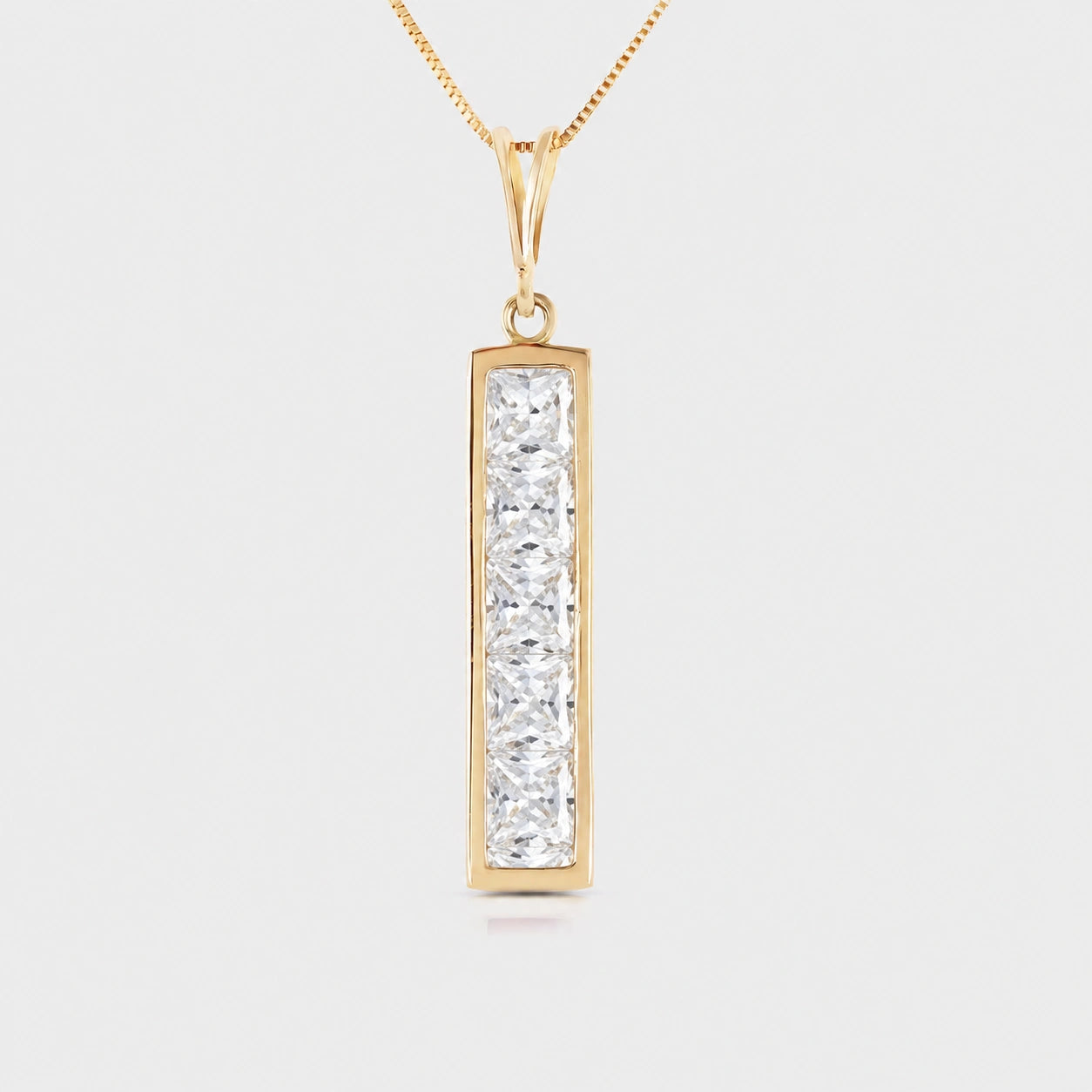 Yellow Gold Necklace Ruby 10K — Giulietta