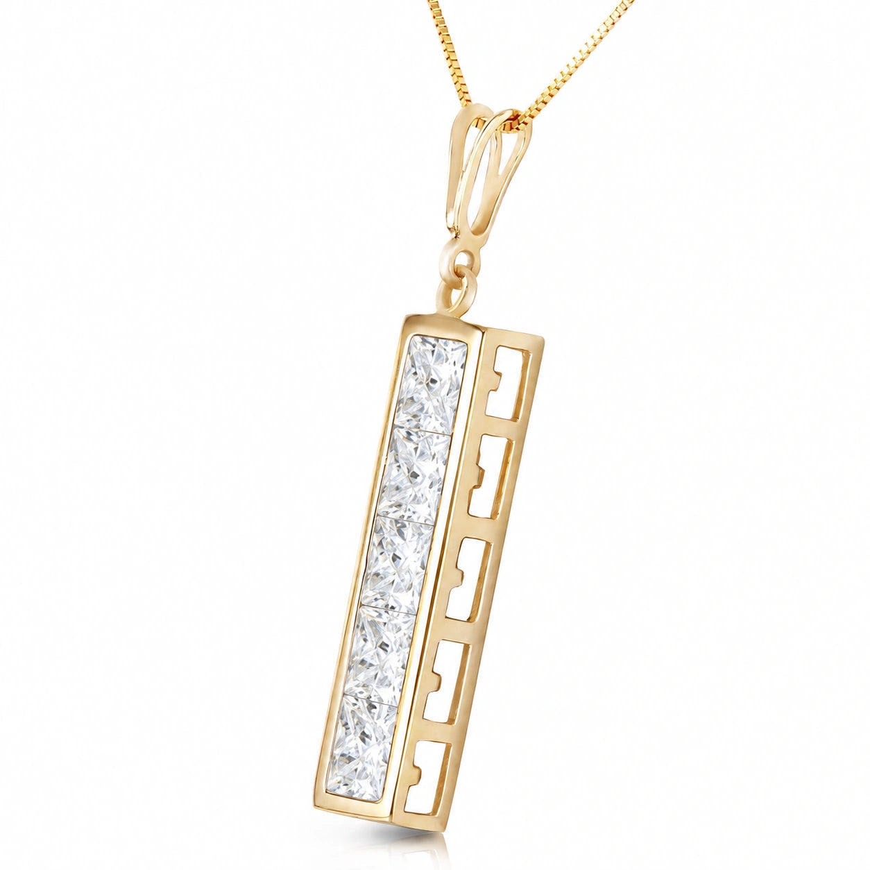 Yellow Gold Necklace Ruby 10K — Giulietta