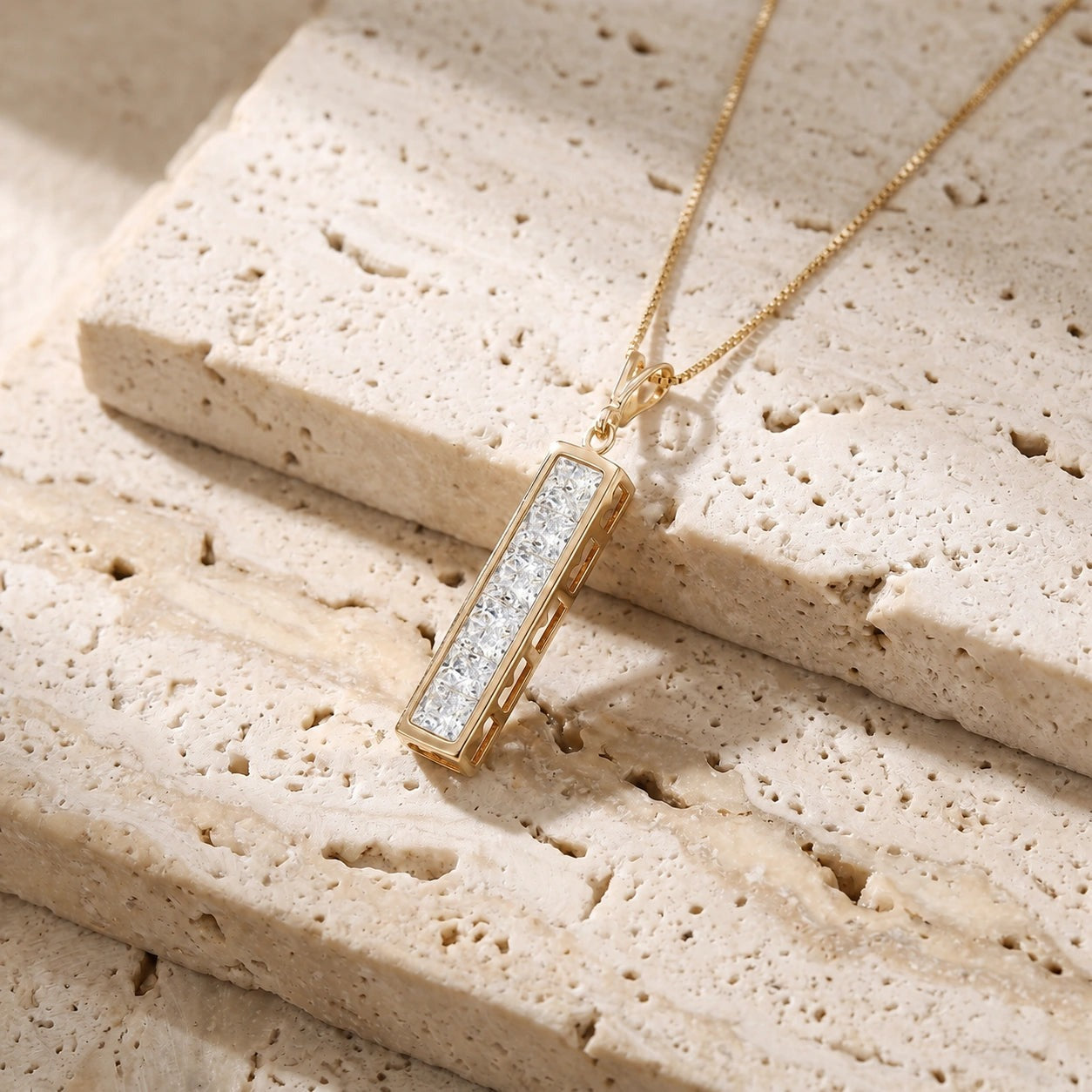Yellow Gold Necklace Ruby 10K — Giulietta