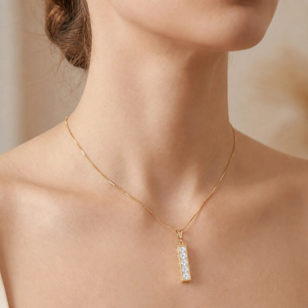 Yellow Gold Necklace Ruby 10K — Giulietta