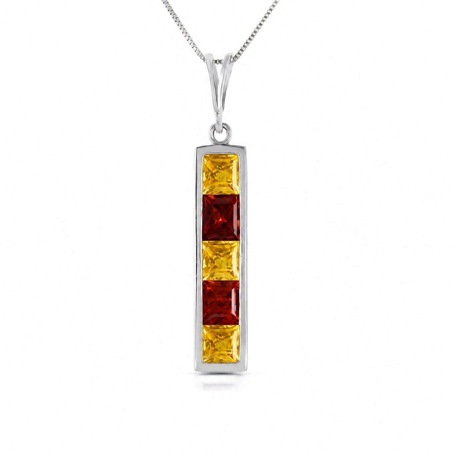 White Gold Necklace White Topaz 10K — Giulietta