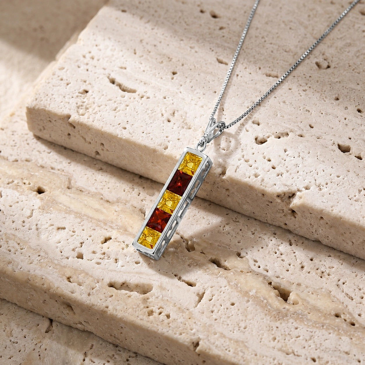 White Gold Necklace White Topaz 10K — Giulietta