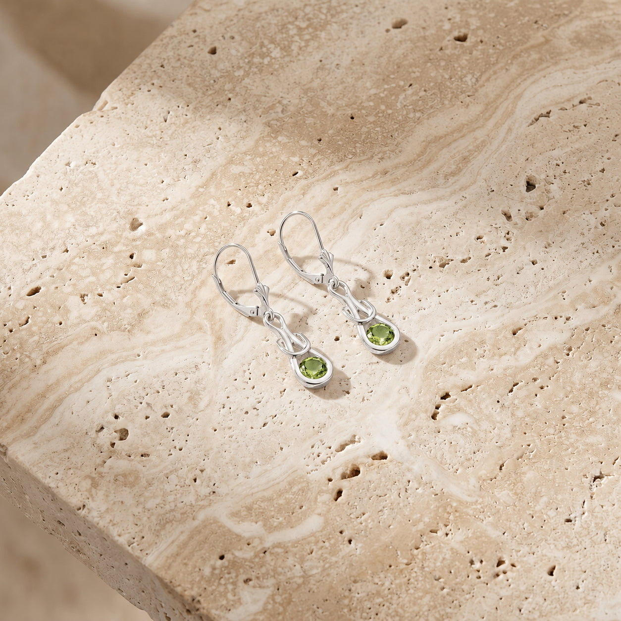 White Gold Earrings Tanzanite 10K — Damiana