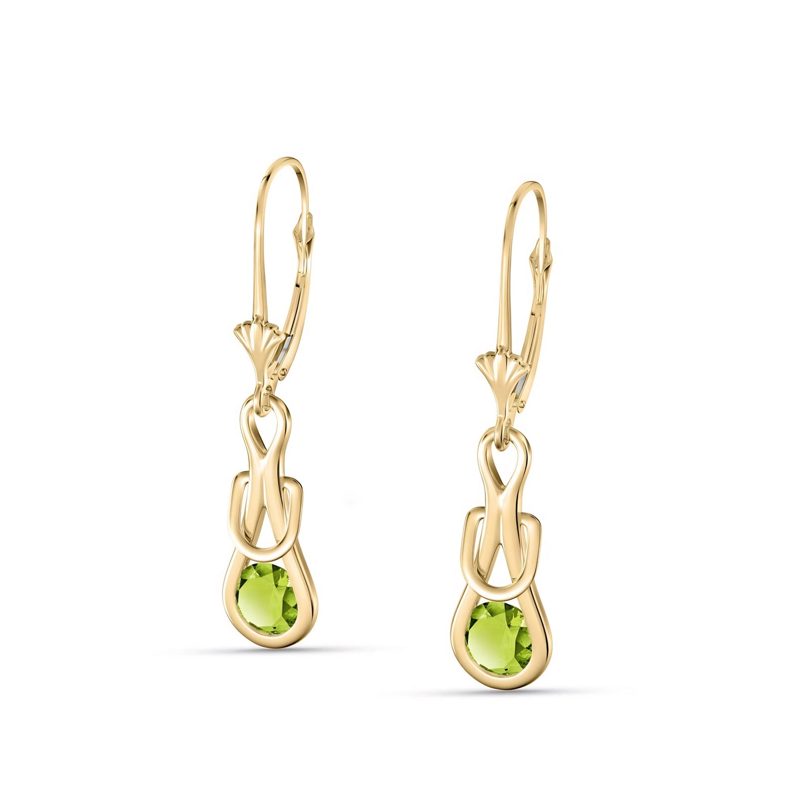 Yellow Gold Earrings Tanzanite 10K — Damiana