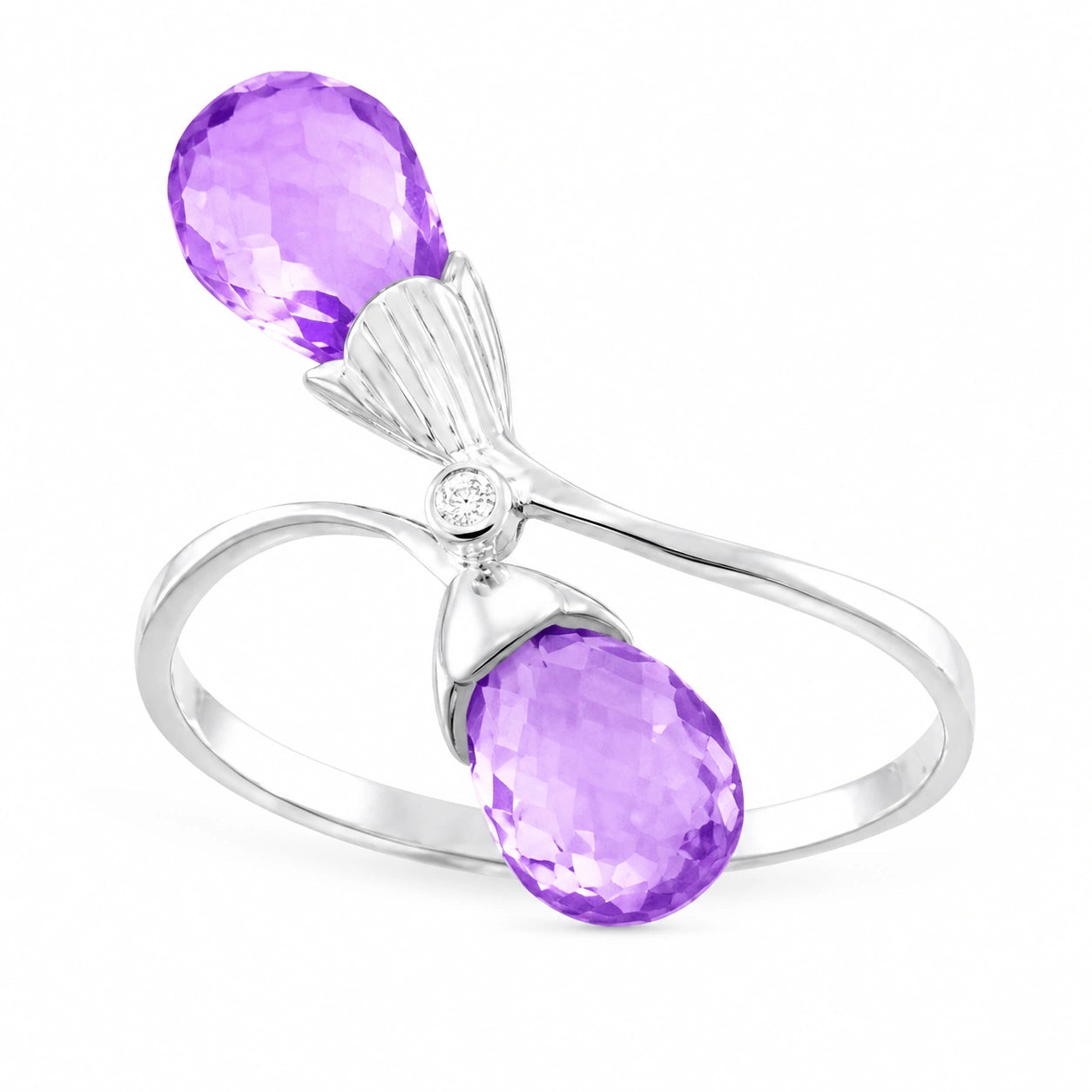 White Gold Amethyst & Diamond — Ippolita