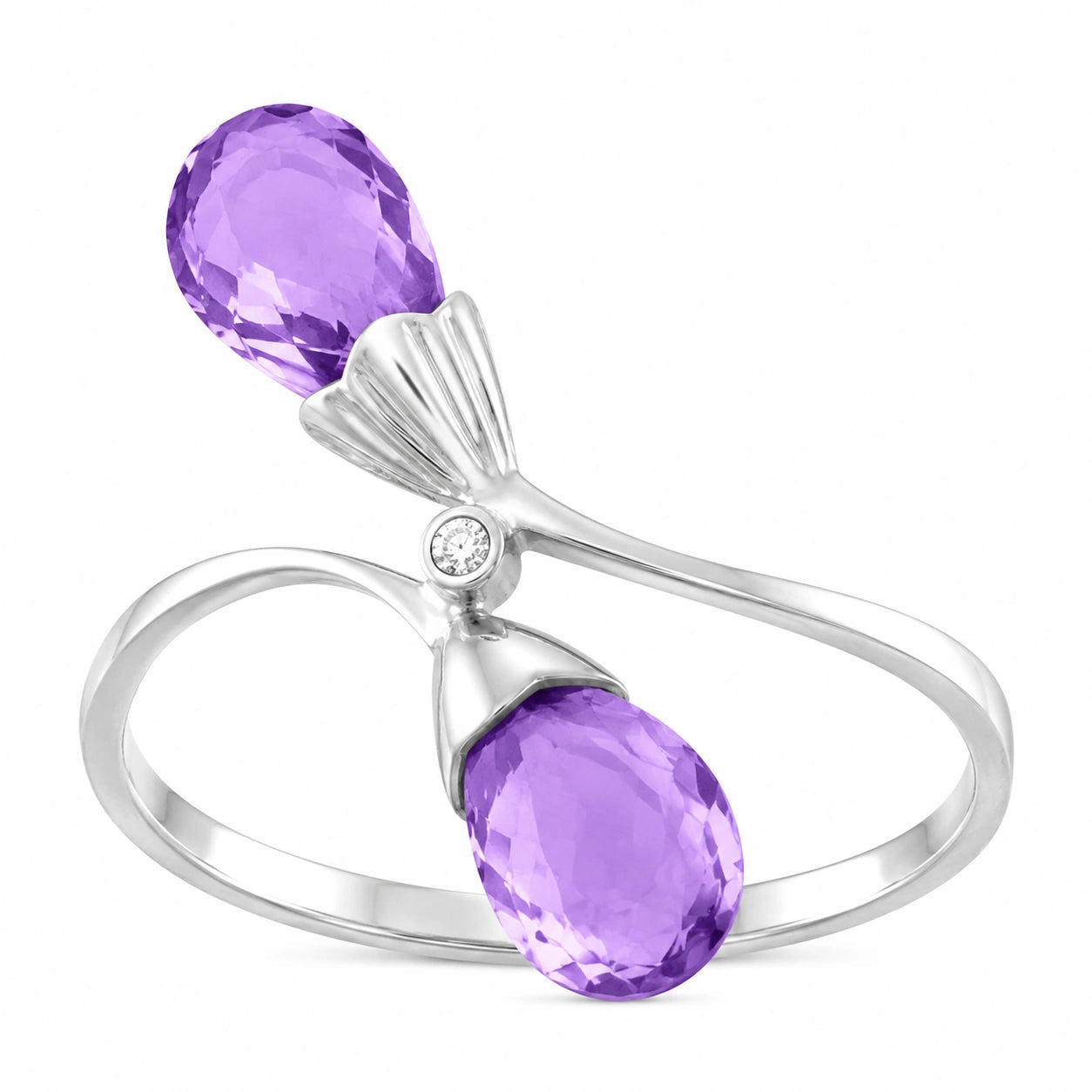 White Gold Amethyst & Diamond — Ippolita