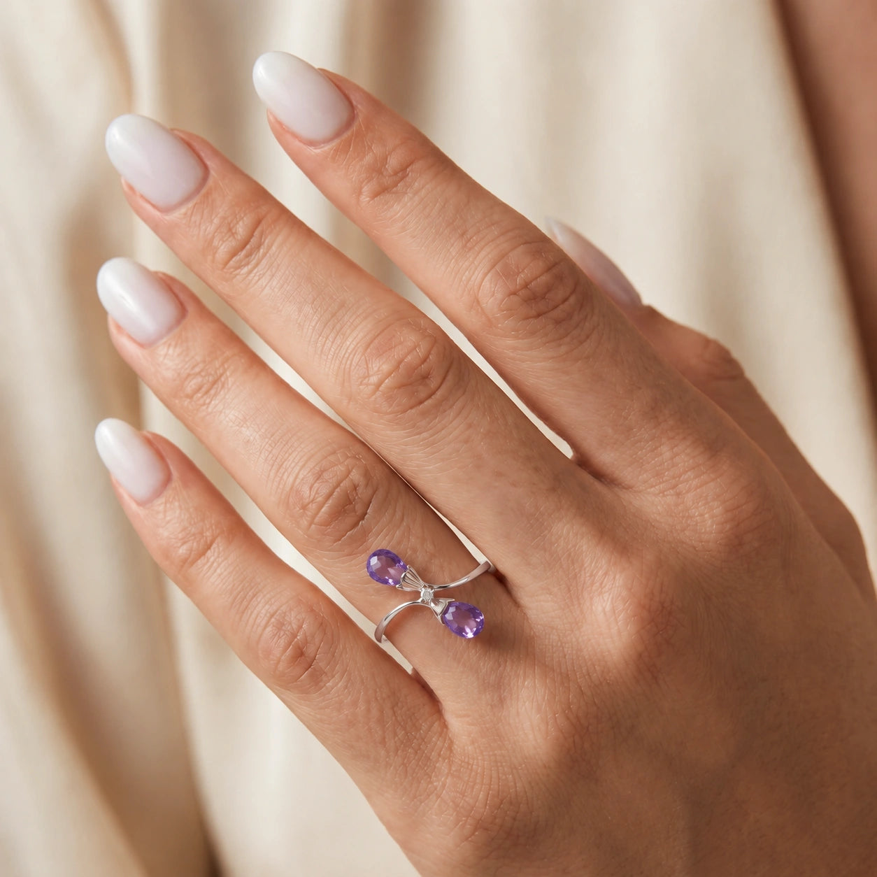 White Gold Amethyst & Diamond — Ippolita