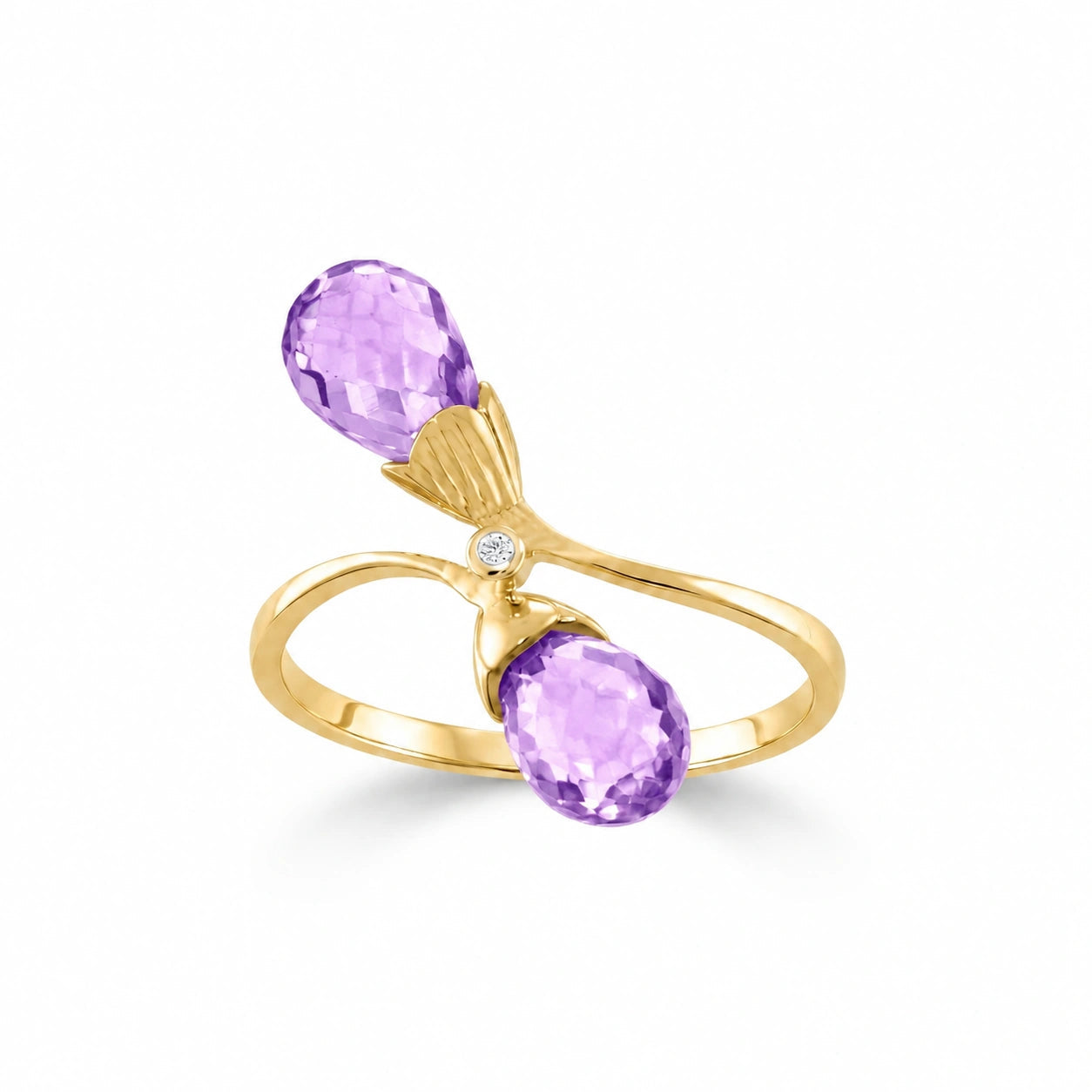 Yellow Gold Amethyst & Diamond — Ippolita