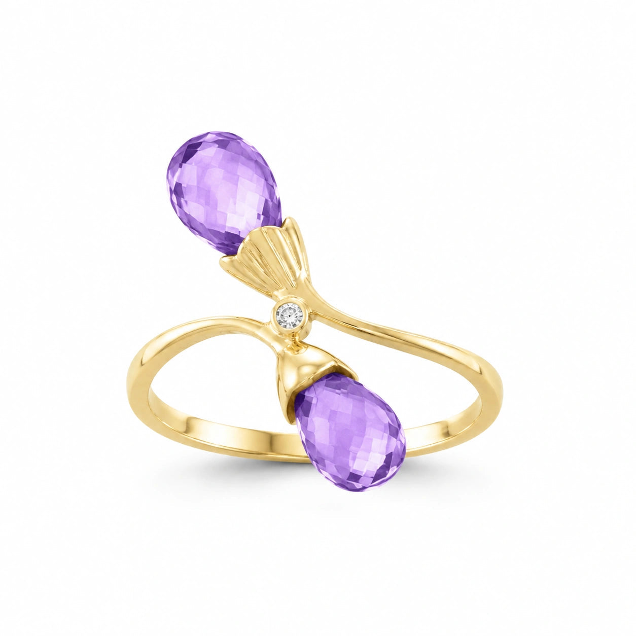 Yellow Gold Amethyst & Diamond — Ippolita